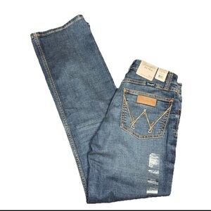 Wrangler Retro Mae Mid Rise Boot Cut Denim Jeans Size 27/3x32 Preppy Western NWT